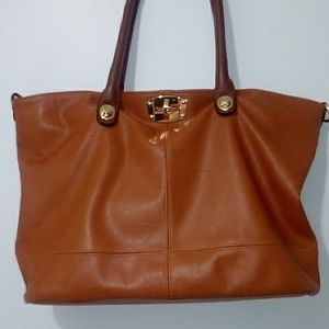 Brown tote bag